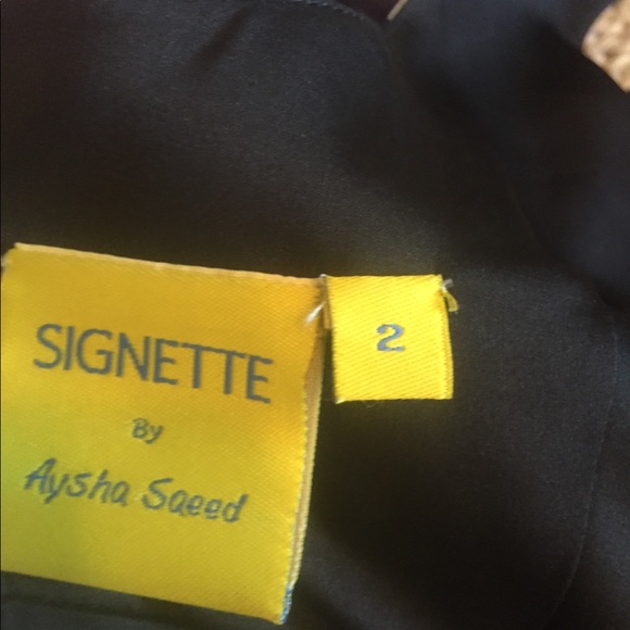 Black and white silky gown 2 - Picture 2 of 2